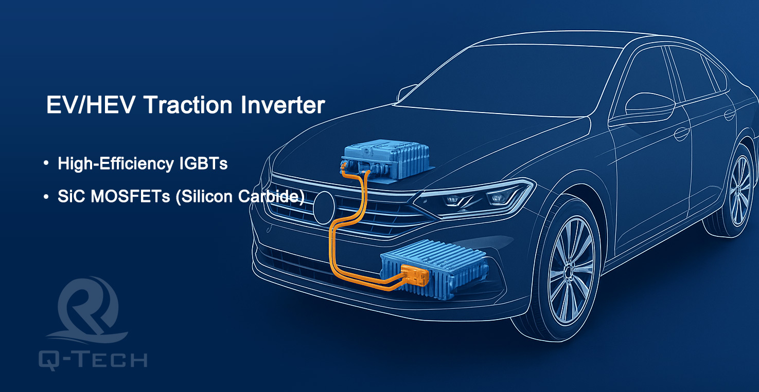 Компоненты тягового инвертора EV/HEV